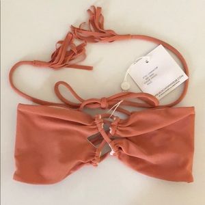 Acacia Swimwear Lumahai Top in Papaya, Small